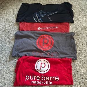 Lot of 4 Pure Barre Tank Tops